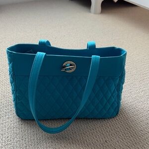 Vera Bradley Blue Quilted Tote Bag